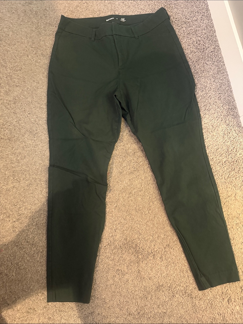 Old Navy Pixie High-Rise Pants in Dark Green